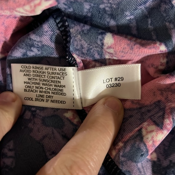 NWT Coolibar UPF 50+ Pink Purple Floral Halter Neck Sun Dress size medium - Picture 11 of 11